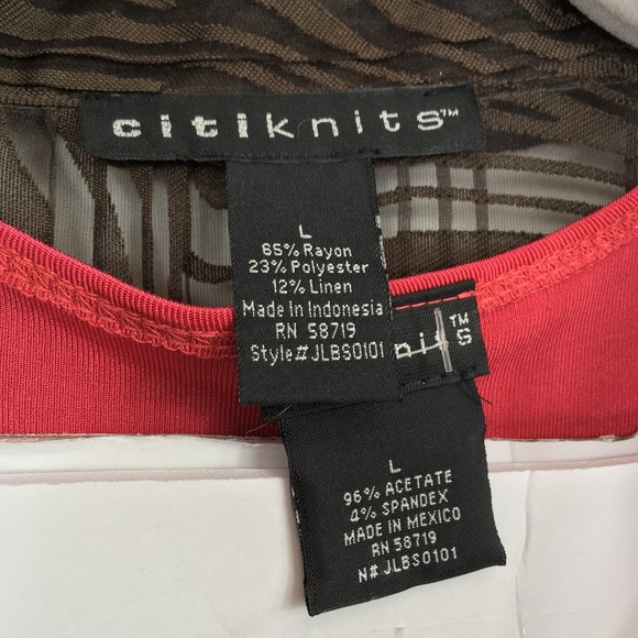 Citiknit 2 Piece Top Bell Sleeve Size Large - Picture 4 of 6